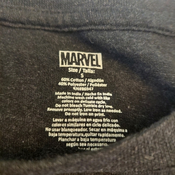 Marvel Wakanda Forever Black Graphic Tshirt Black Panther Short Sleeve Size S - Picture 5 of 8